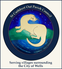 The logo for St Cuthbert (Out) Parish Council.